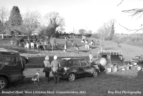 Beaufort Hunt Meet, West Littleton, Gloucestershire 2015