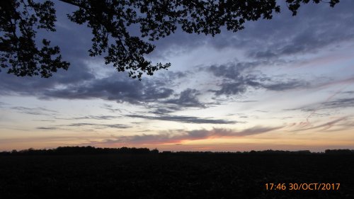 Dennington sky at dusk.