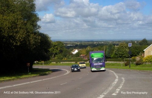 A432 at Old Sodbury Hill, Gloucestershire 2011