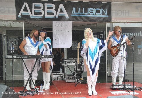 Abba Tribute Band, Yate Shopping Centre, Gloucestershire 2017