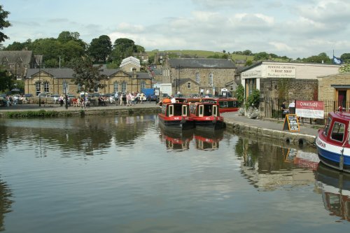 Canal Boats at Skipton, North Yorkshire