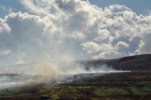 The Roaches on Fire, Upper Hulme, Staffordshire Moorlands