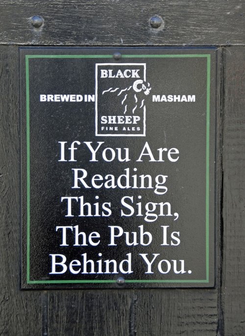 Pub sign in Muker, Swaledale