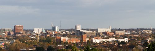 Panorama of Reading viewed from McIlroy Park