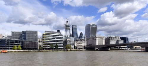 City of London, view from South Bank, London