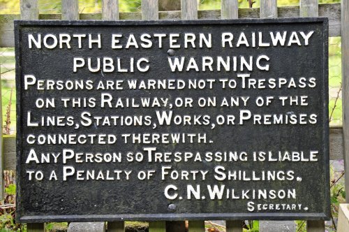 Notice on Wensley Station