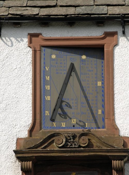 Sundial on Hawkshead Grammar School
