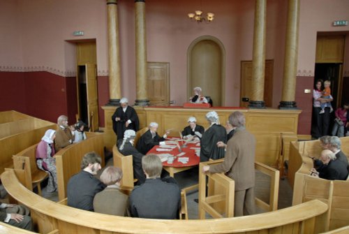Inverary jail mock courtroom