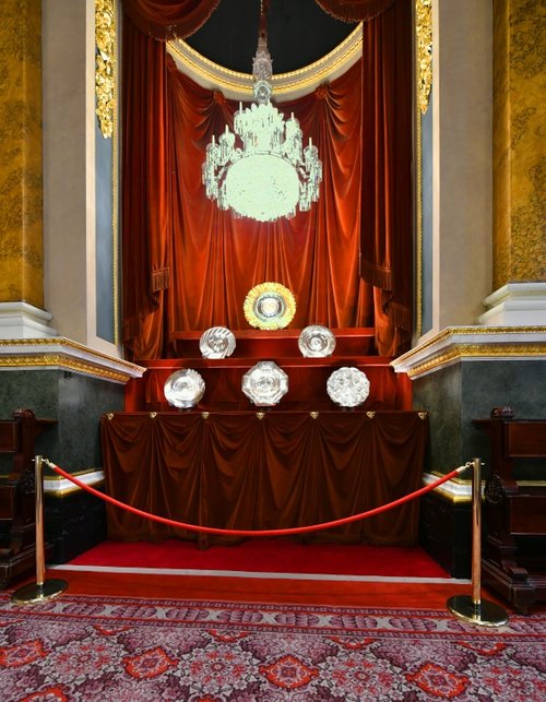 Display of Modern Silver at Goldsmiths' Hall in the City of London
