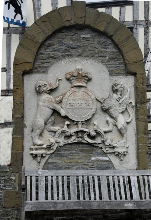 The arms of Lord Clive of India, Bishop's Castle