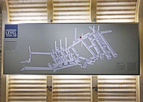 Plan of underground tunnels at Dover Castle