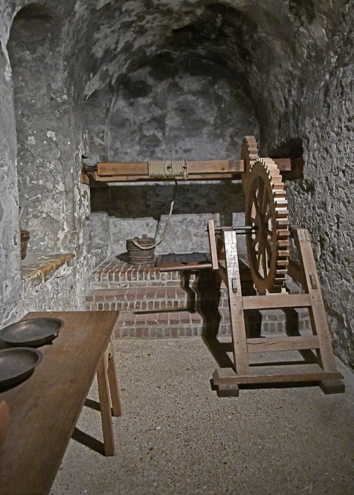The well in the Great Tower of Dover Castle