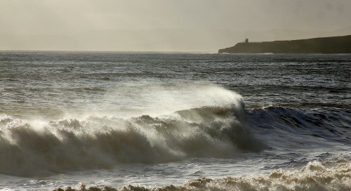 Looking eastward beyond the firing range hut