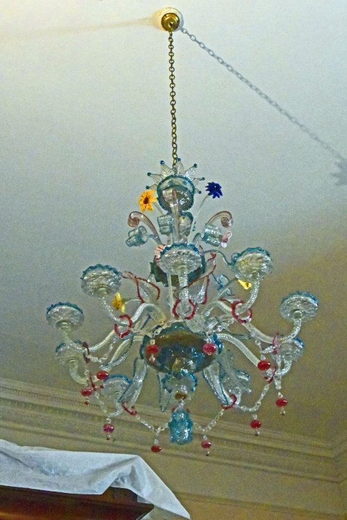 Murano glass chandelier at Ickworth House
