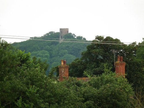 Conygar Tower in the distance, near Minehead, Somerset