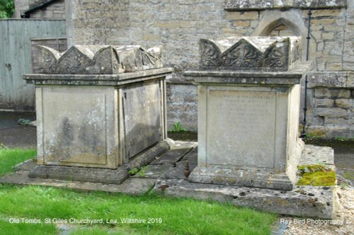 Old Tombs, Church of St Giles, Lea, Wiltshire 2019