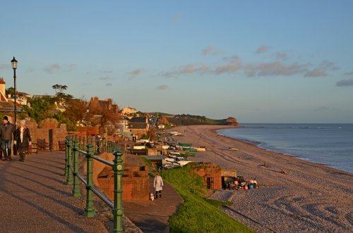 East view Budleigh sunset