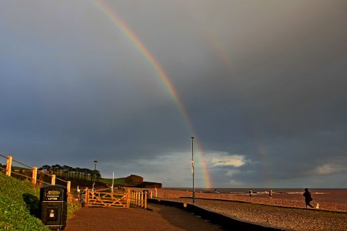 Budleigh Salterton double rainbow