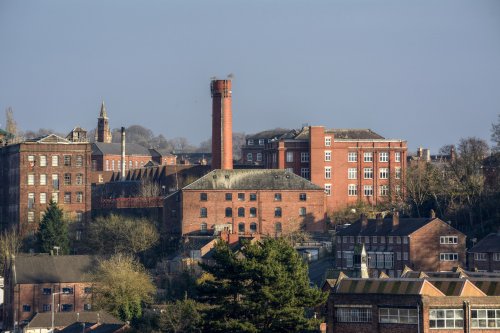 Former Silk Mills in Leek, Staffordshire