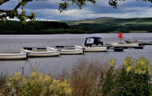 Boats on Kielder Water, Northumberland