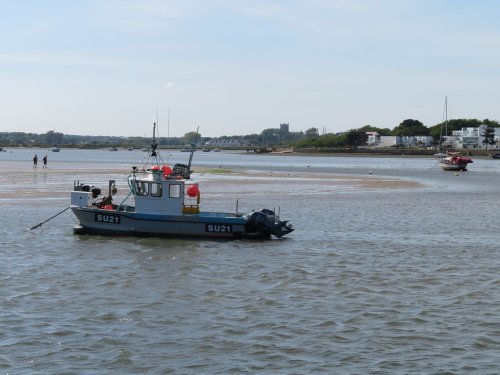 A view across Christchurch harbour in May