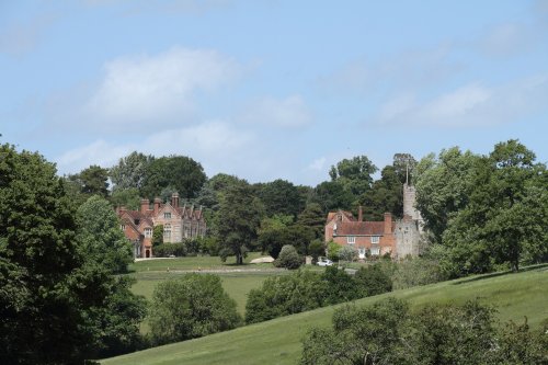 View of Greys Court estate from the fields below Rotherfield Greys