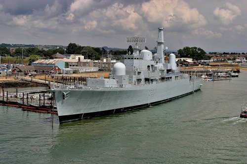Warship at Portsmouth