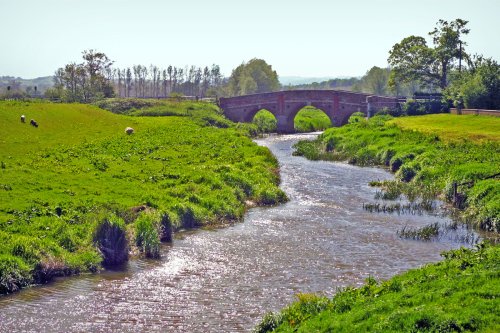 River Rother as it runs close to Bodiam Castle