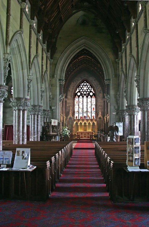 A view inside The Marble Church, Bodelwyddan