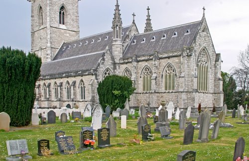 The Marble Church, Bodelwyddan - view from the churchyard
