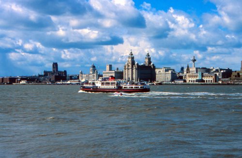 The view from Seacombe Promenade