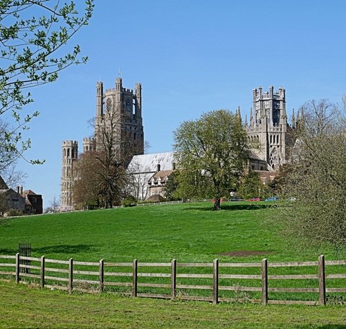 Ely Cathedral on a spring day