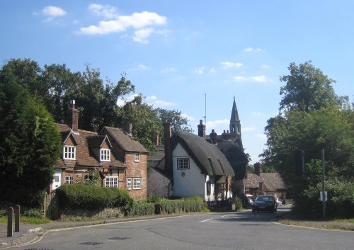 High Street and the Church of St. Michael and All Angels, Clifton Hampden