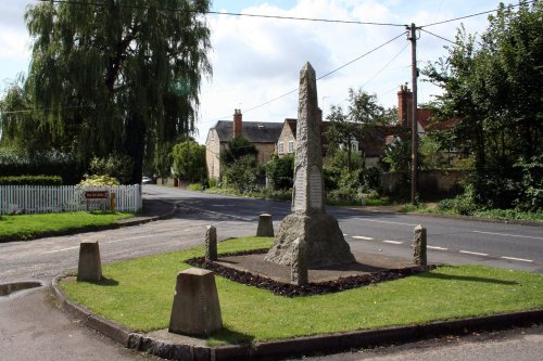 The war memorial in Warborough
