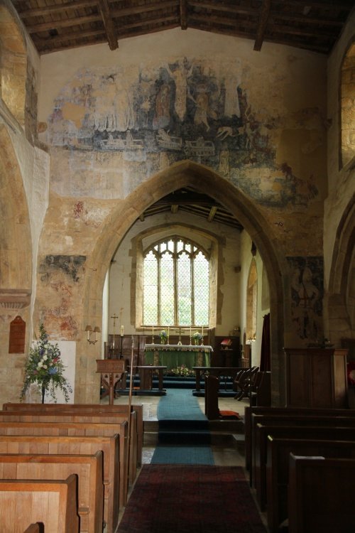 The Doom and other wall paintings in St. John's Church, Hornton