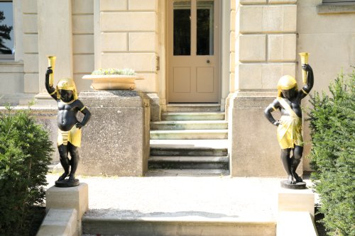 Statues at the door of the East Wing of Cliveden House