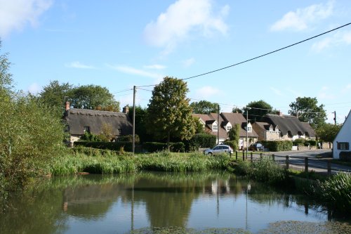 The village pond in Cumnor