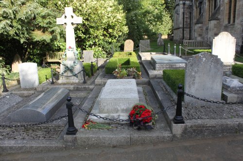 The Churchill family plot in St. Martin's Churchyard, Bladon