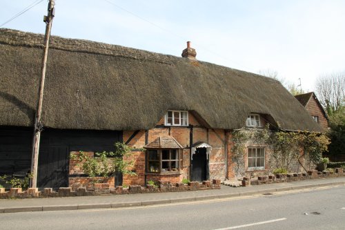 One of the few thatched cottages in Great Shefford