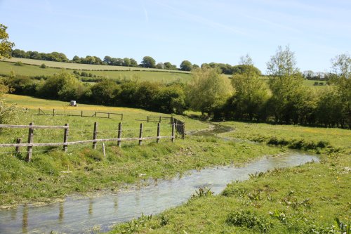 The diminutive River Og at Ogbourne St. Andrew