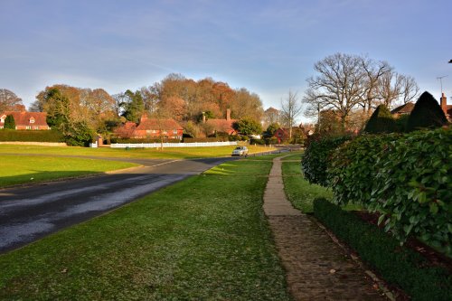 Evening View of The Green in Chiddingfold