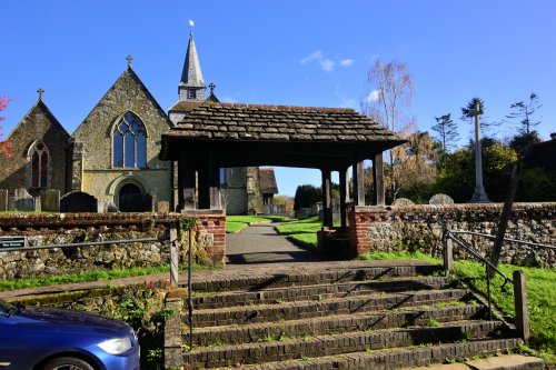 St Nicholas Church at Church Town in Godstone, Surrey