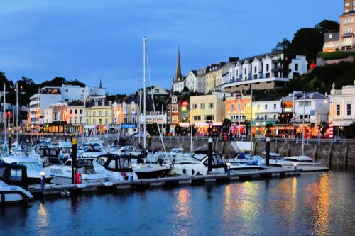Night View of Torquay Harbour and Victoria Parade