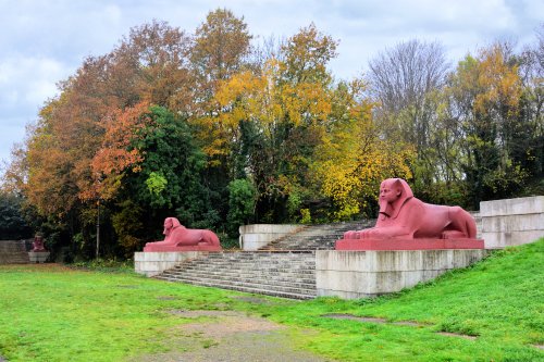 The Terracotta Sphinxes at Crystal Palace