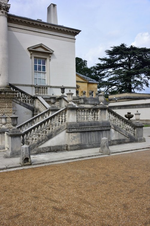 The Outside Staircase was the Designer's attempt to make the house and garden feel as one area