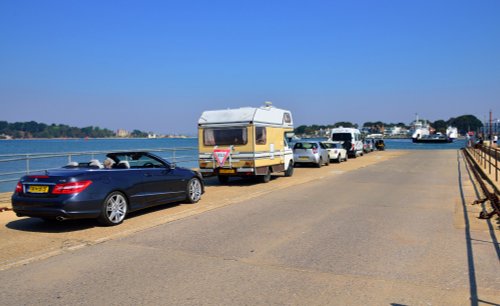 Queuing For the Poole Harbour Ferry