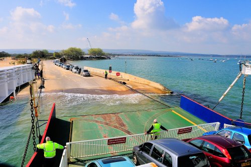 Approaching Studland on the Poole Harbour Ferry