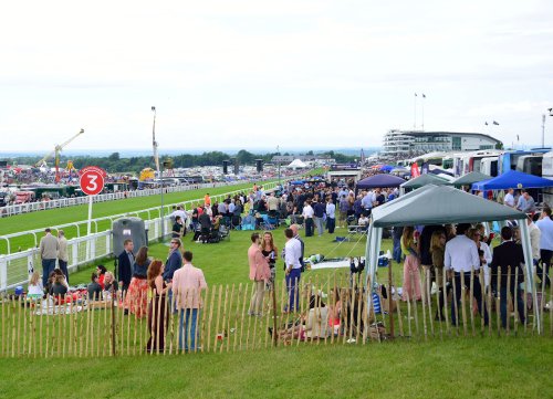 The View from Tattenham Corner up to the Finish Line at Epsom