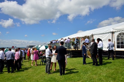 The Silks Pavilion on the Epsom Derby Day