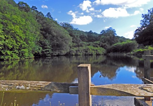 The hand made Hammer Pond at Friday Street